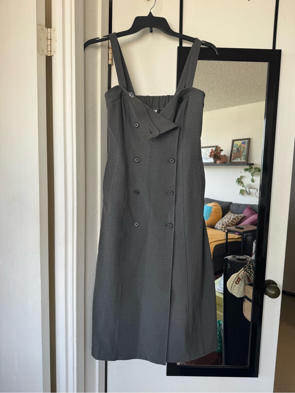 GU gray maxi dress